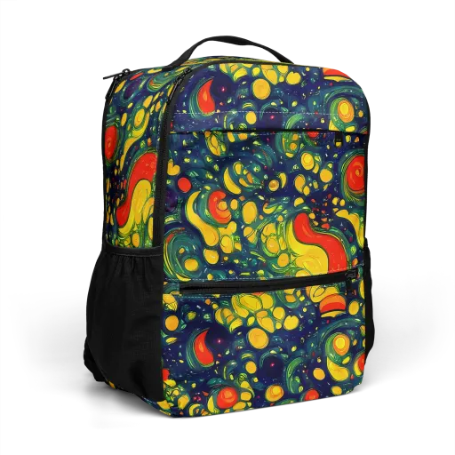Neon Orchard on a Utility Backpack