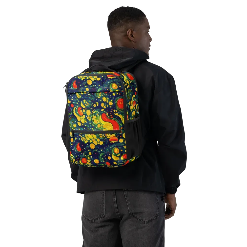 Neon Orchard on Utility Backpack — Back