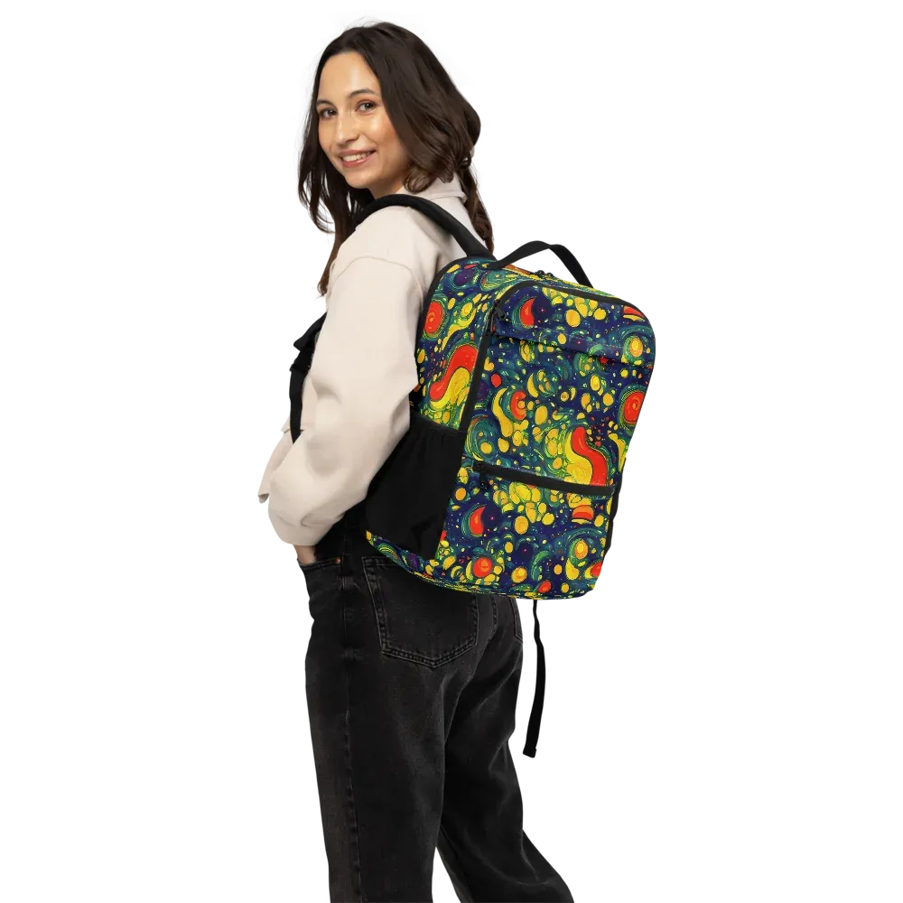 Neon Orchard on Utility Backpack — Back
