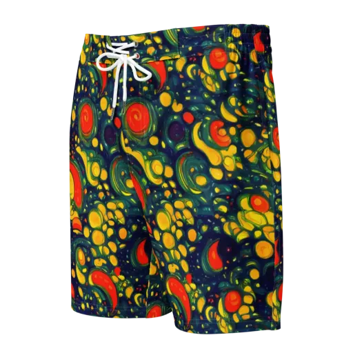 Neon Orchard on a Men's Board Shorts