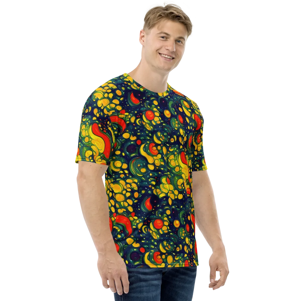 Neon Orchard on Men's Crew Neck T-Shirt — Right