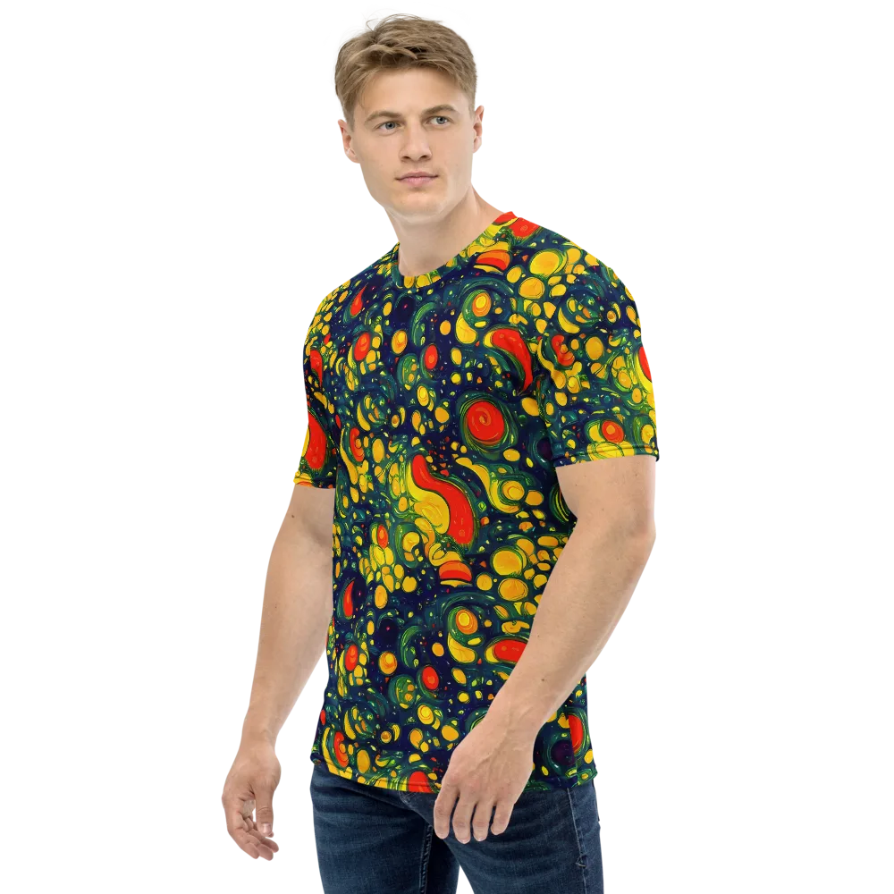 Neon Orchard on Men's Crew Neck T-Shirt — Left