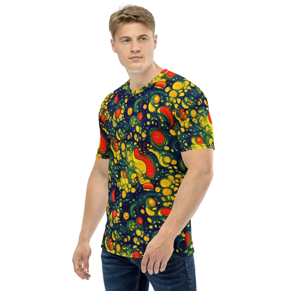 Neon Orchard on Men's Crew Neck T-Shirt — Left