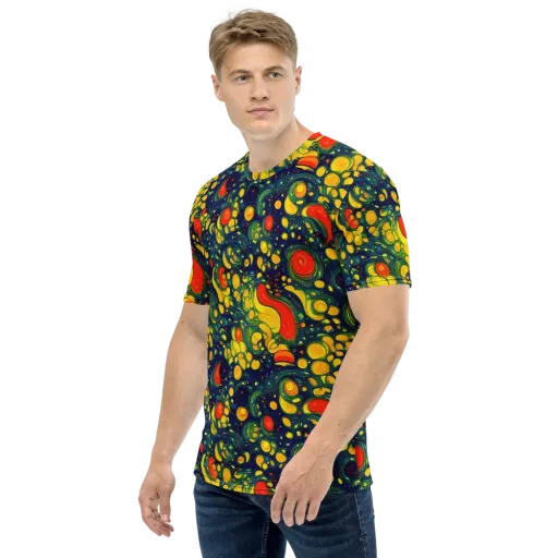 Neon Orchard on a Men's Crew Neck T-Shirt