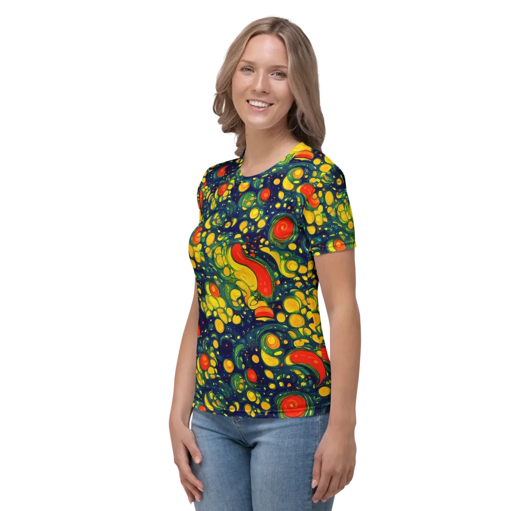 Neon Orchard on Women's Crew Neck T-Shirt — Left