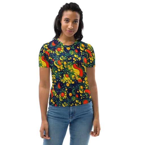 Neon Orchard on a Women's Crew Neck T-Shirt