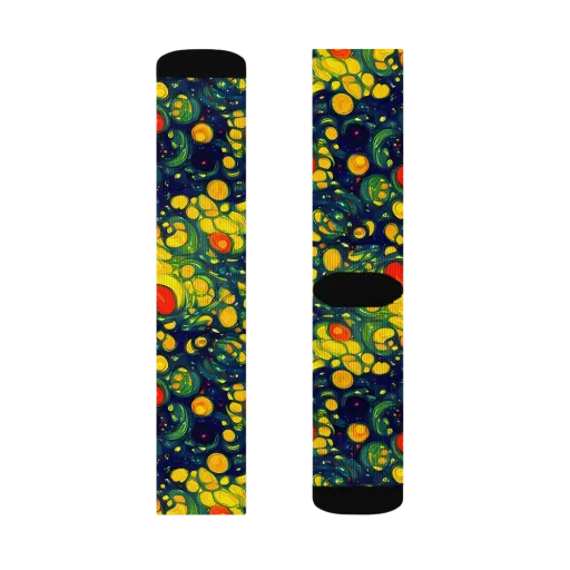 Neon Orchard on a Socks
