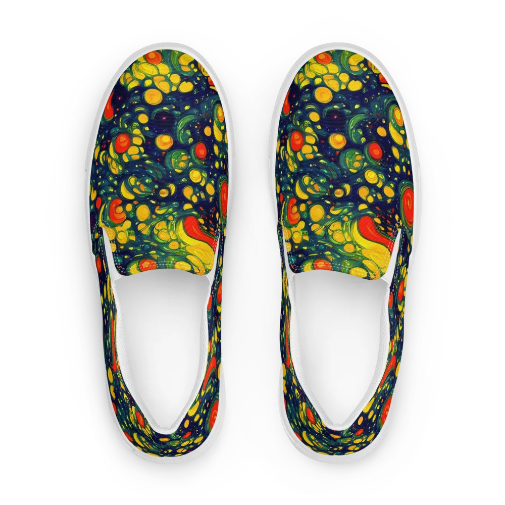 Neon Orchard on Women's Slip-On Canvas Shoes — Front