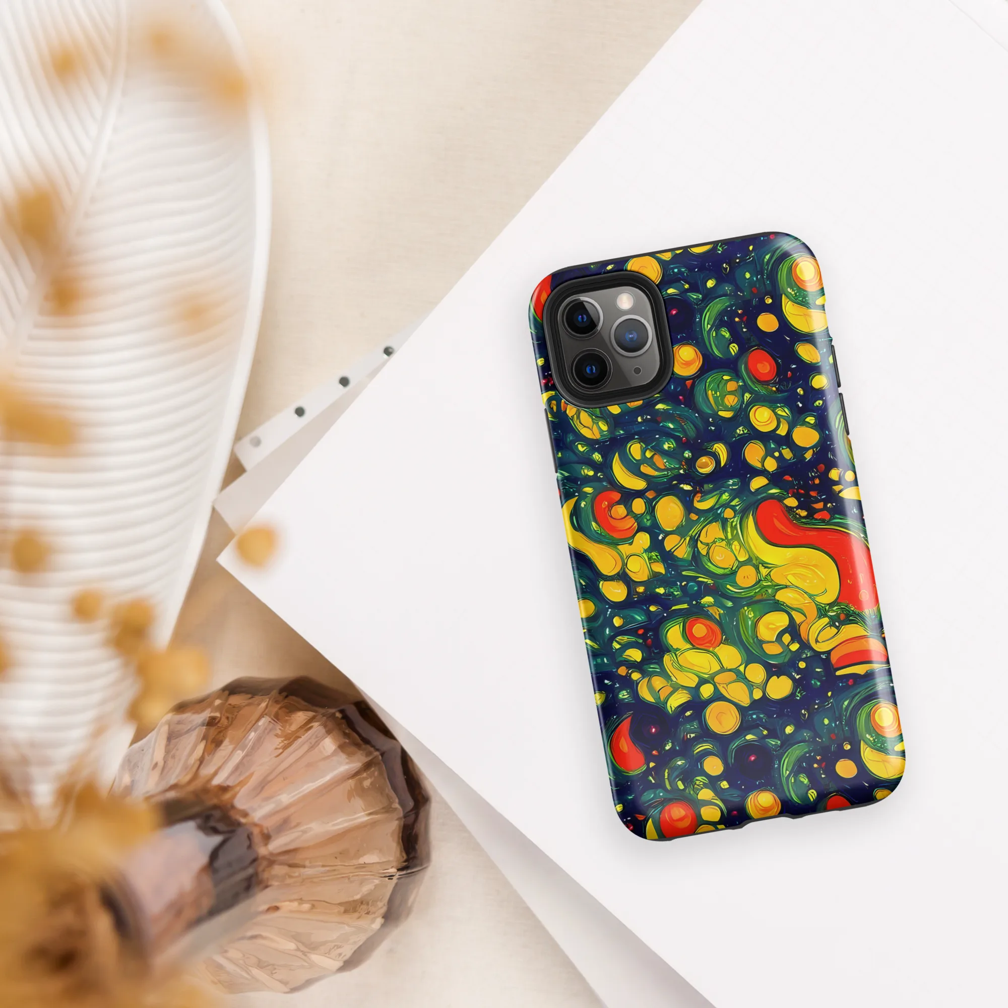 Neon Orchard on Tough Case for iPhone® — Front