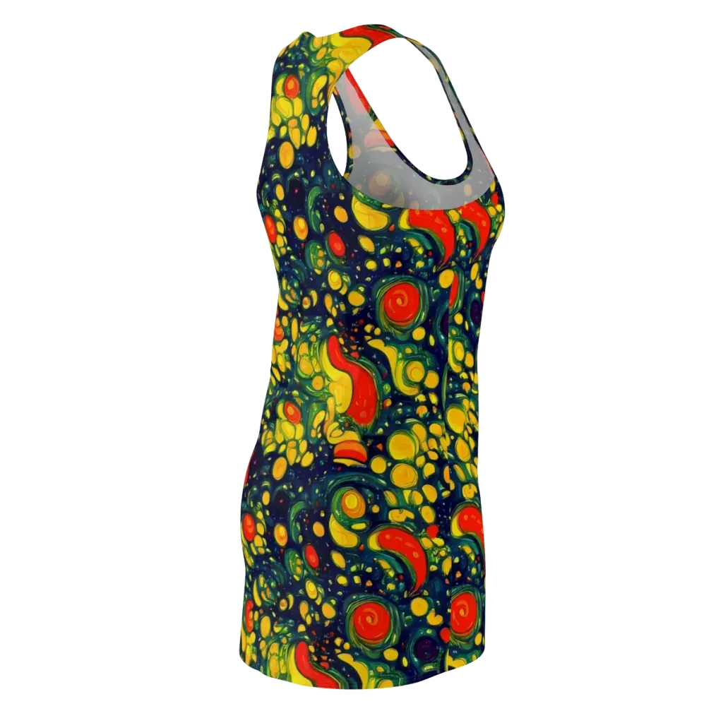 Neon Orchard on Racerback Dress — Back Side