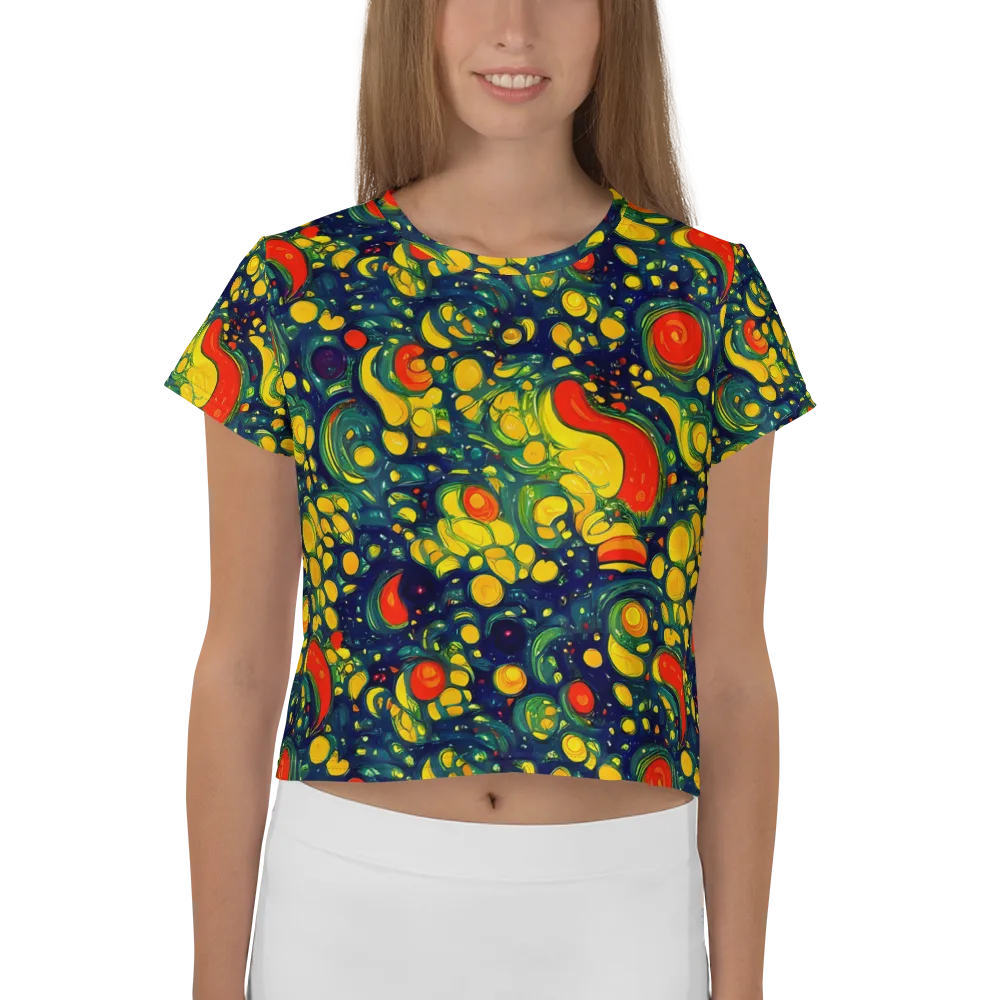 Neon Orchard on Crop Tee — Front