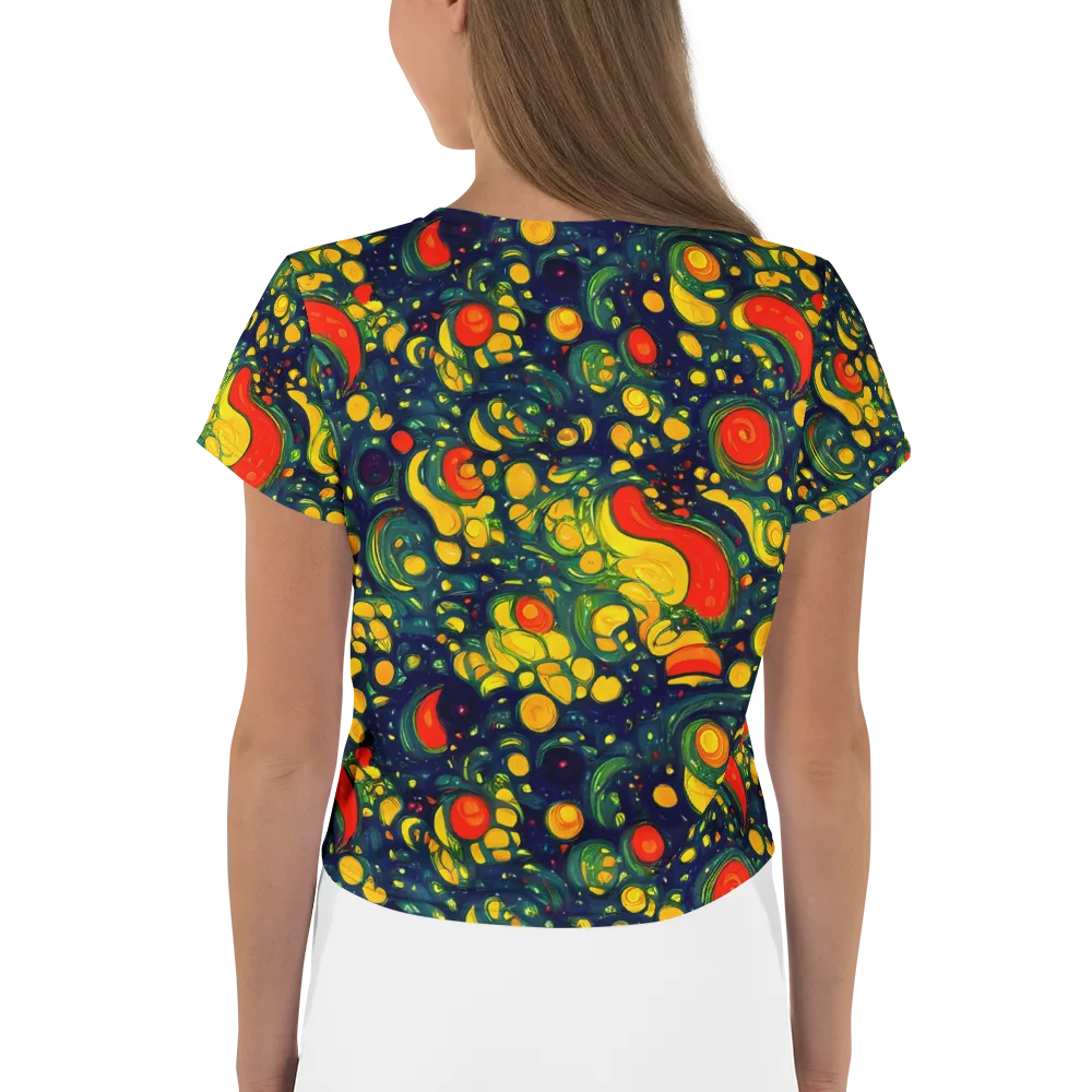 Neon Orchard on Crop Tee — Back