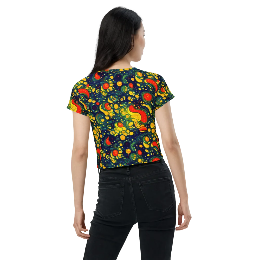Neon Orchard on Crop Tee — Back
