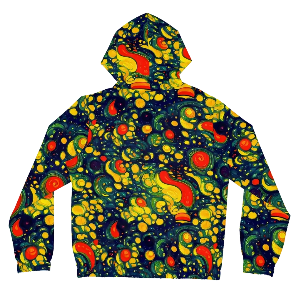 Neon Orchard on Women's Full-Zip Hoodie — Back