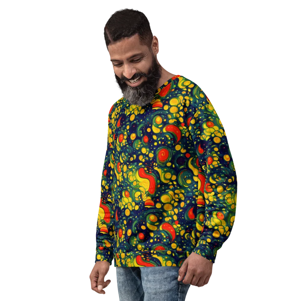 Neon Orchard on Sweatshirt — Left Front