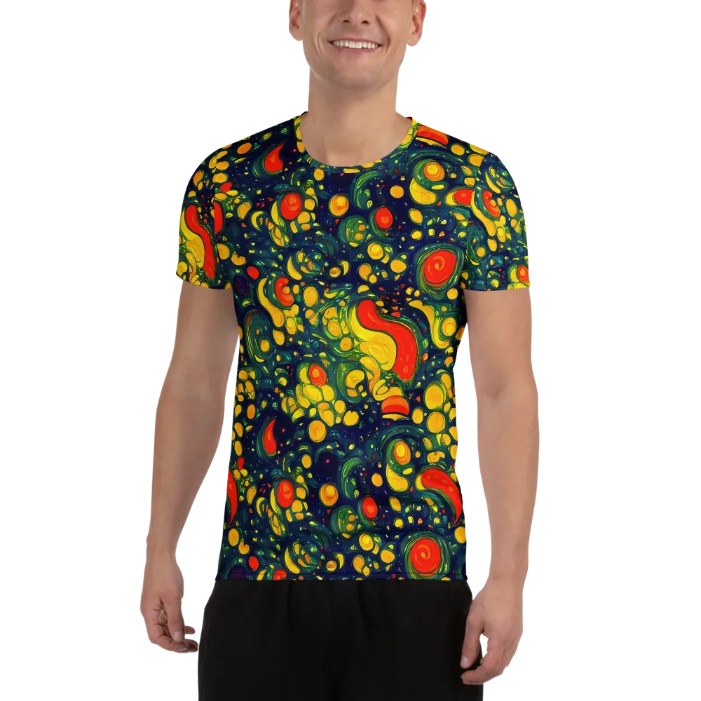 Neon Orchard on Men's Athletic T-Shirt — Front