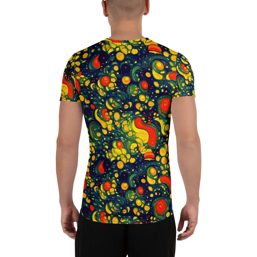 Neon Orchard on Men's Athletic T-Shirt — Back
