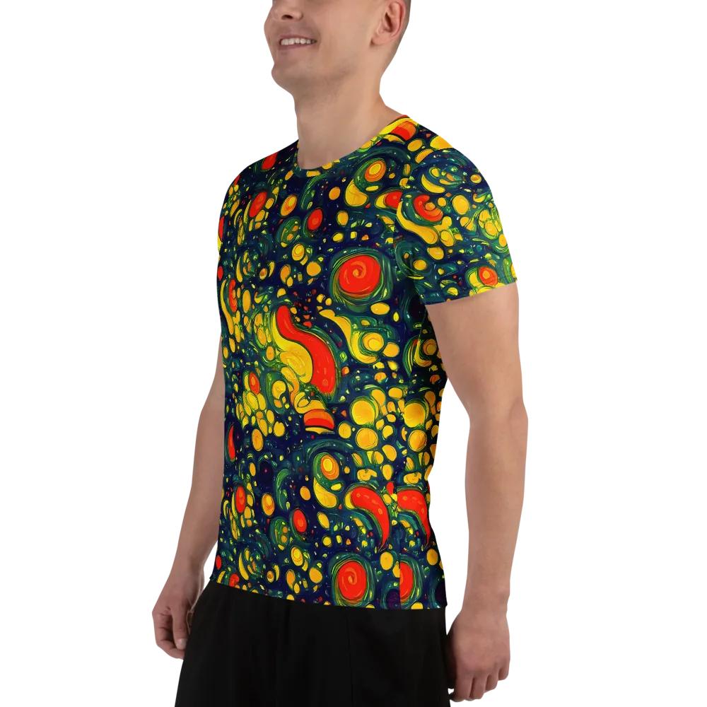 Neon Orchard on Men's Athletic T-Shirt — Left