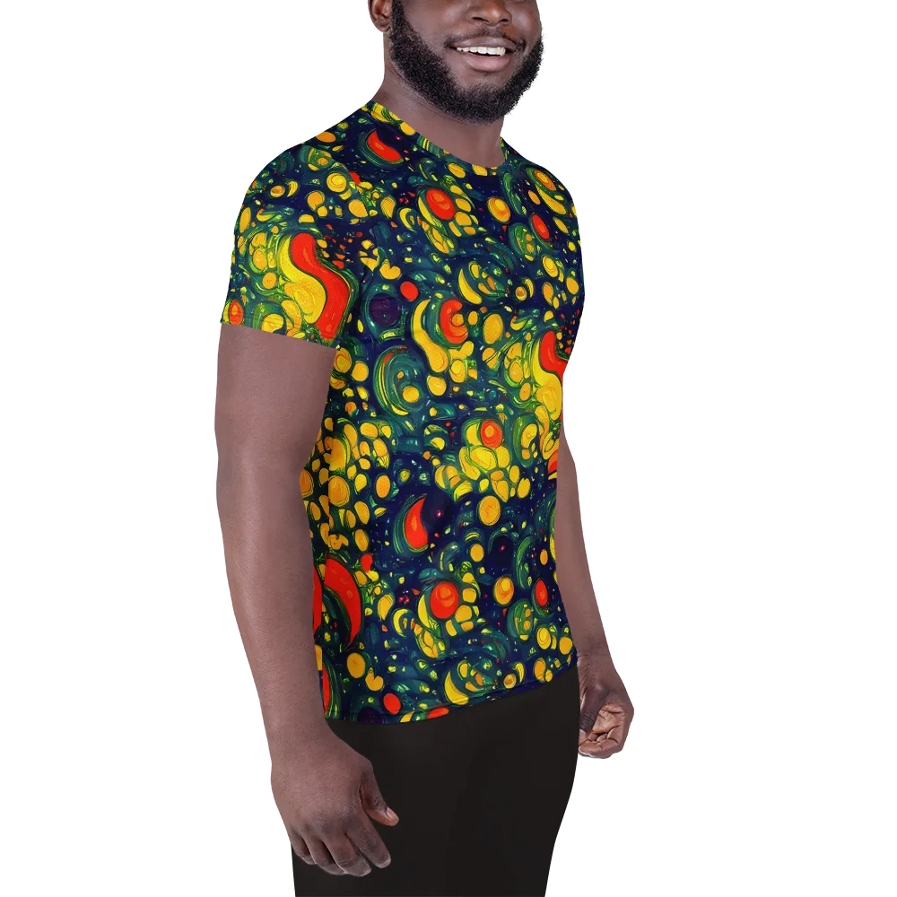 Neon Orchard on Men's Athletic T-Shirt — Right