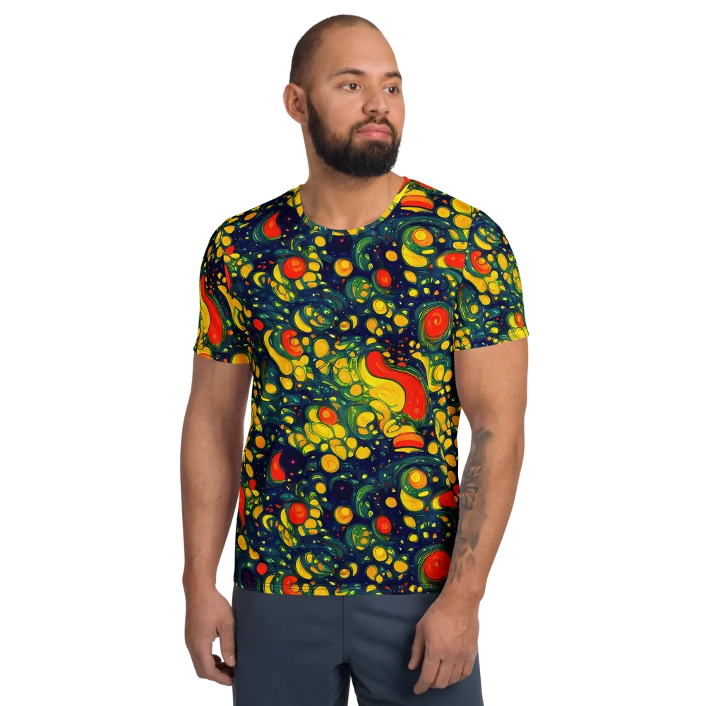 Neon Orchard on Men's Athletic T-Shirt — Front