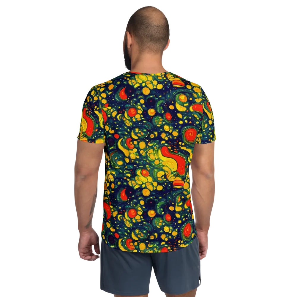 Neon Orchard on Men's Athletic T-Shirt — Back