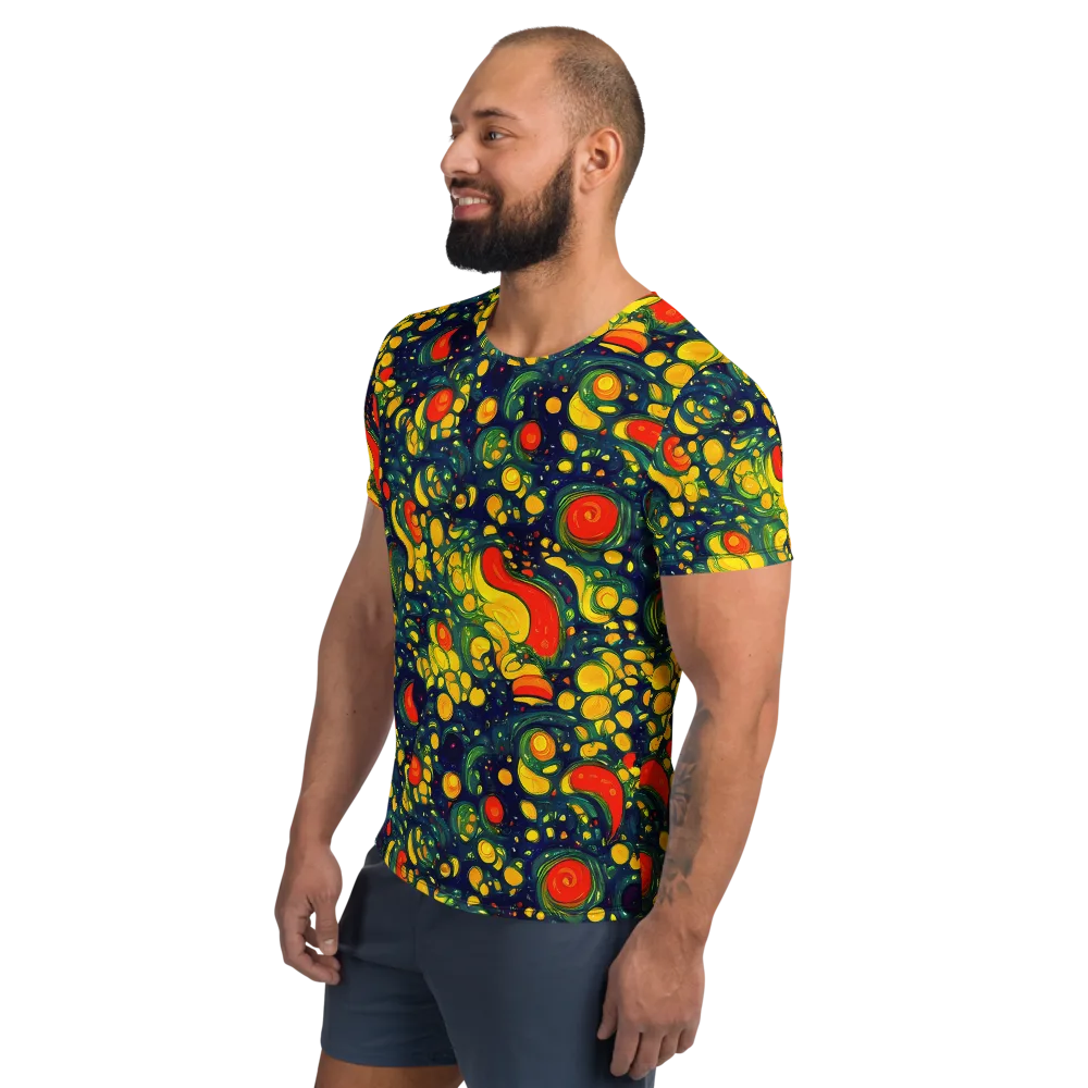 Neon Orchard on Men's Athletic T-Shirt — Left