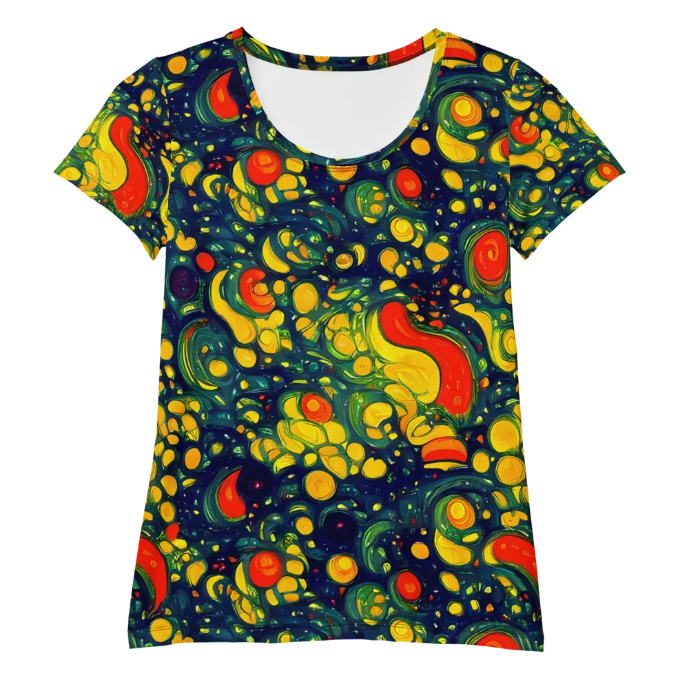 Neon Orchard on Women's Athletic T-Shirt — Front
