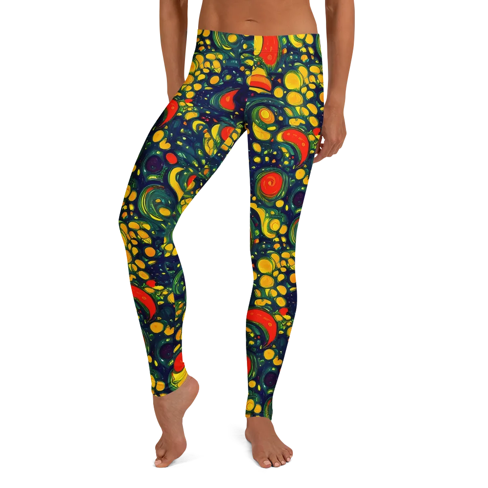 Neon Orchard on Leggings — Front