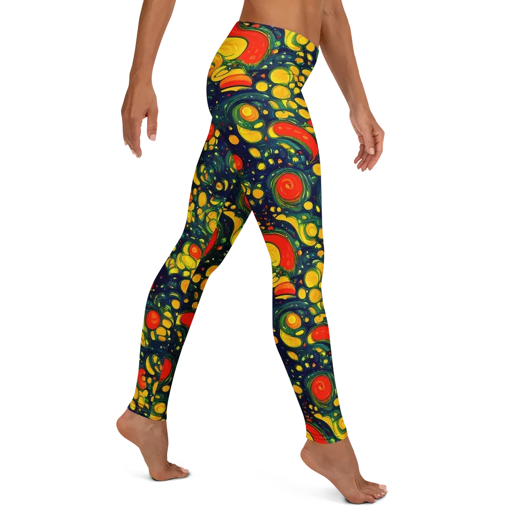 Neon Orchard on Leggings — Right