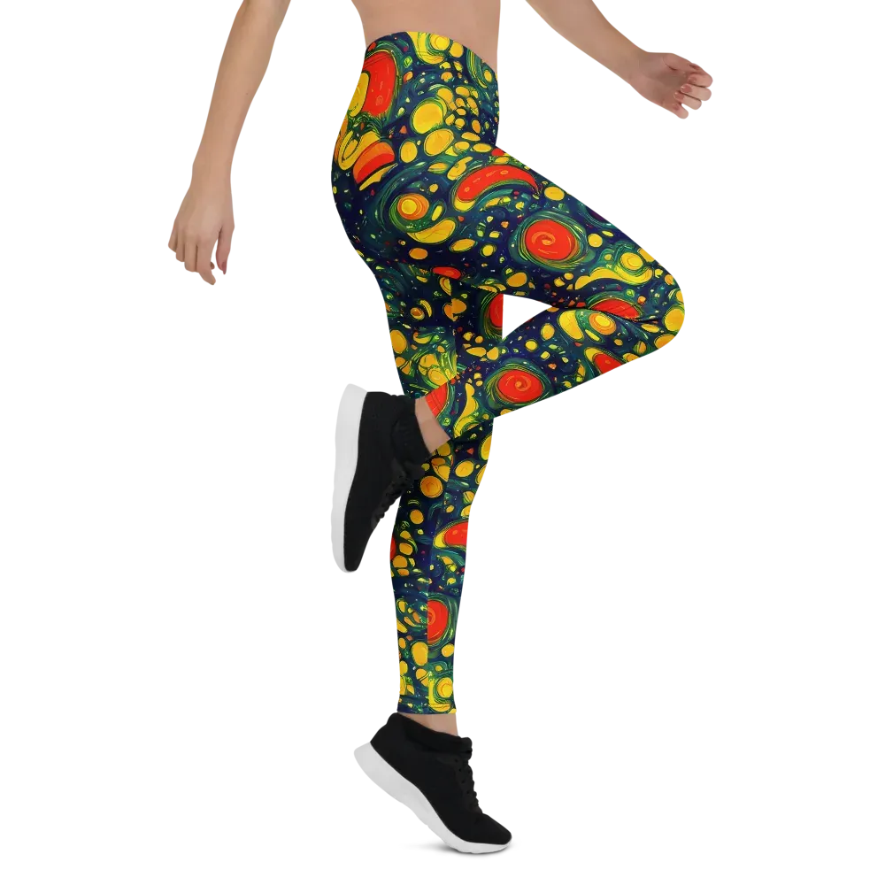 Neon Orchard on Leggings — Right