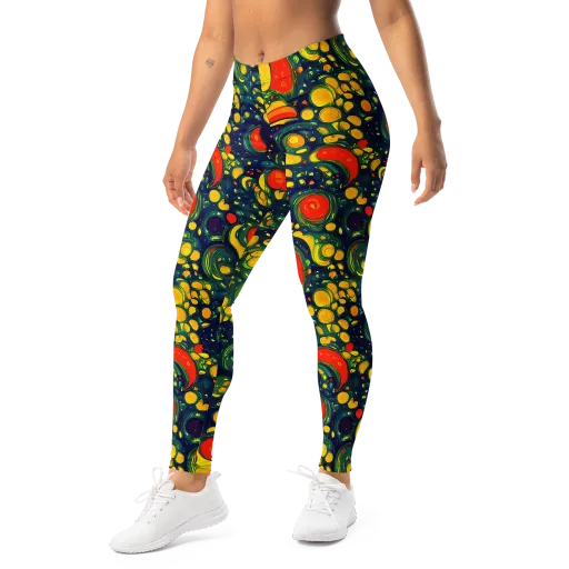 Neon Orchard on a Leggings