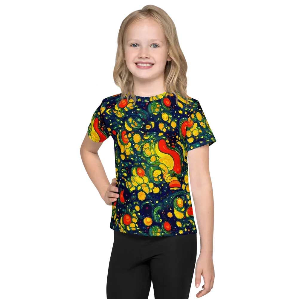 Neon Orchard on Kids Crew Neck T-Shirt — Front