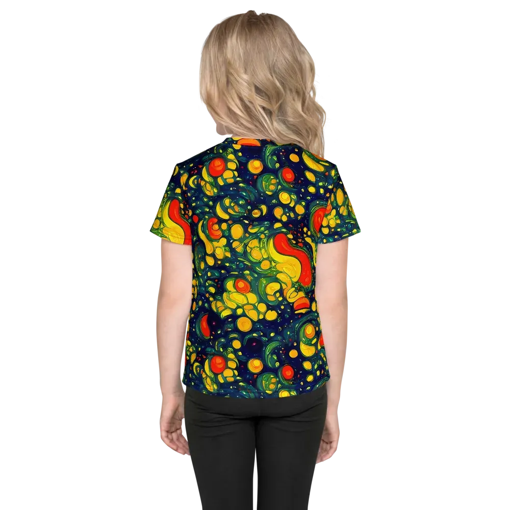 Neon Orchard on Kids Crew Neck T-Shirt — Back