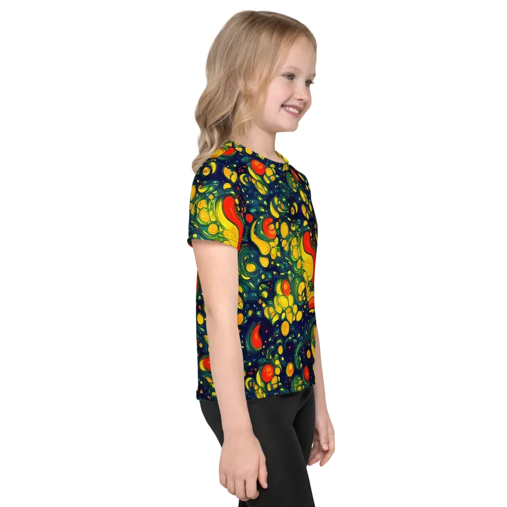 Neon Orchard on Kids Crew Neck T-Shirt — Right
