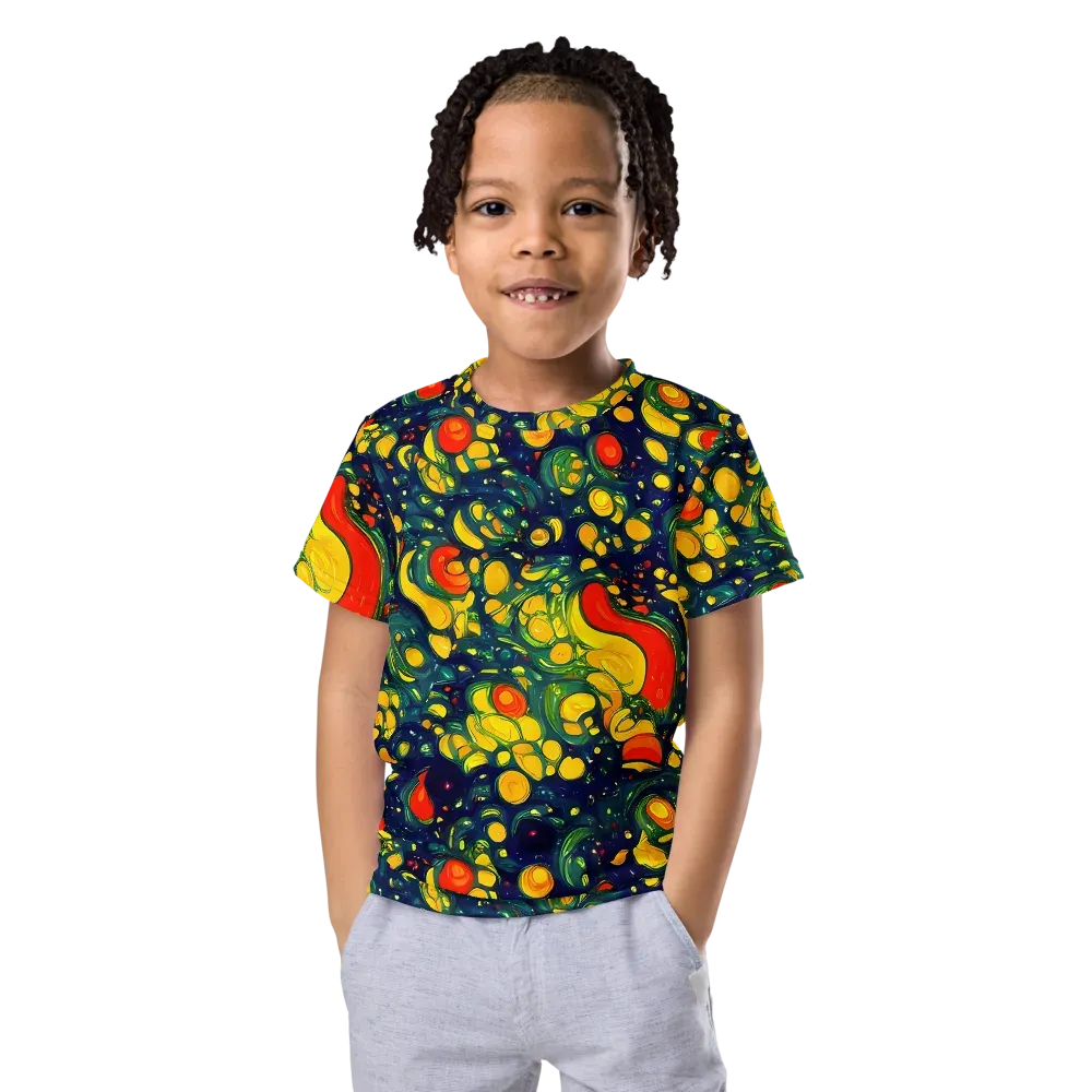Neon Orchard on Kids Crew Neck T-Shirt — Front