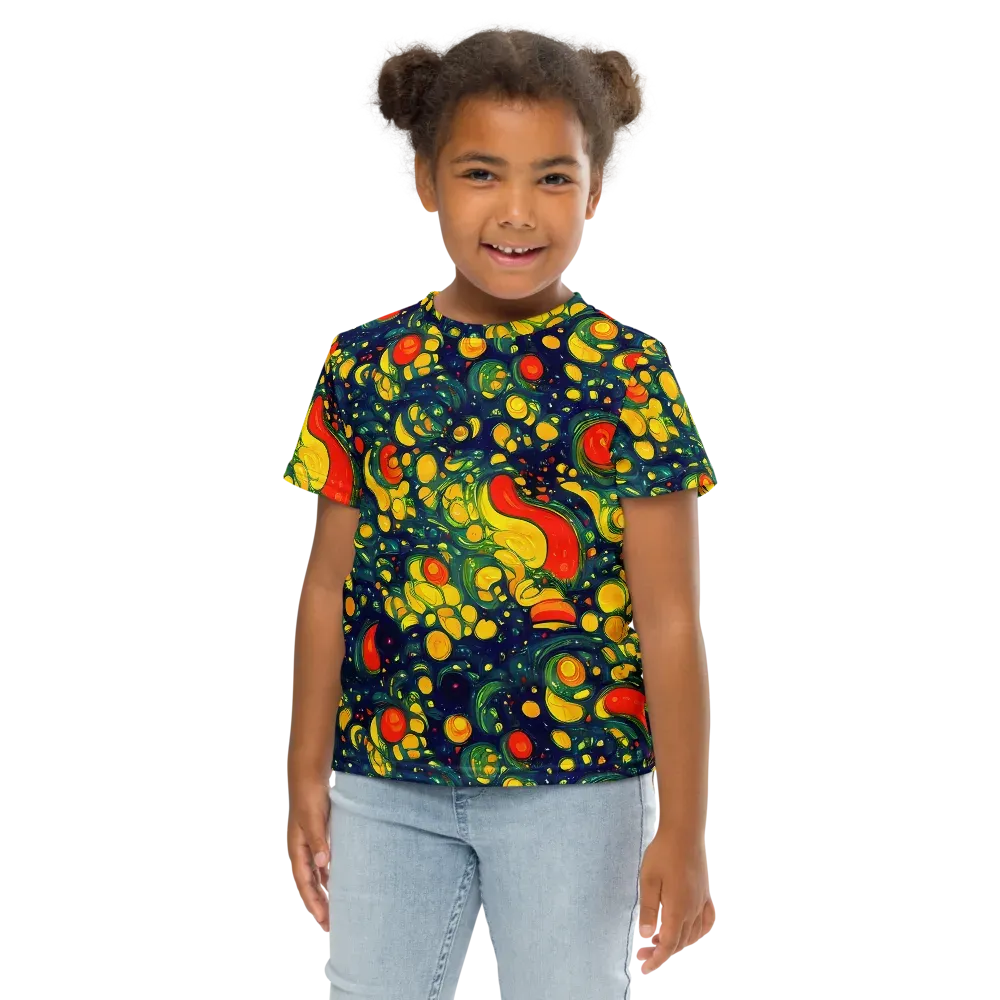 Neon Orchard on Kids Crew Neck T-Shirt — Front