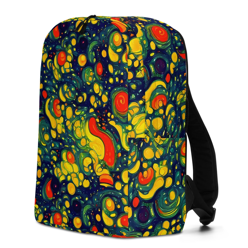 Neon Orchard on Minimalist Backpack — Left