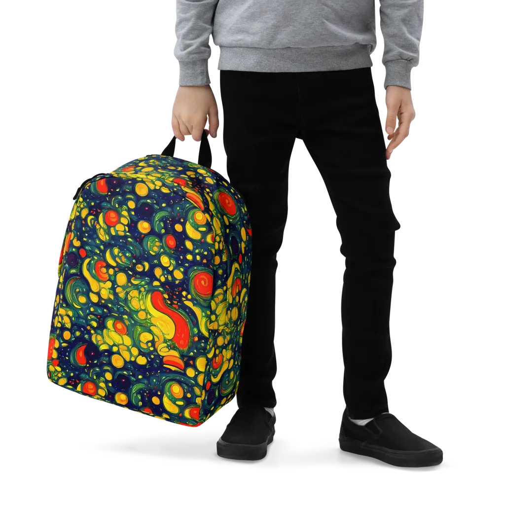Neon Orchard on Minimalist Backpack — Zoomed-in