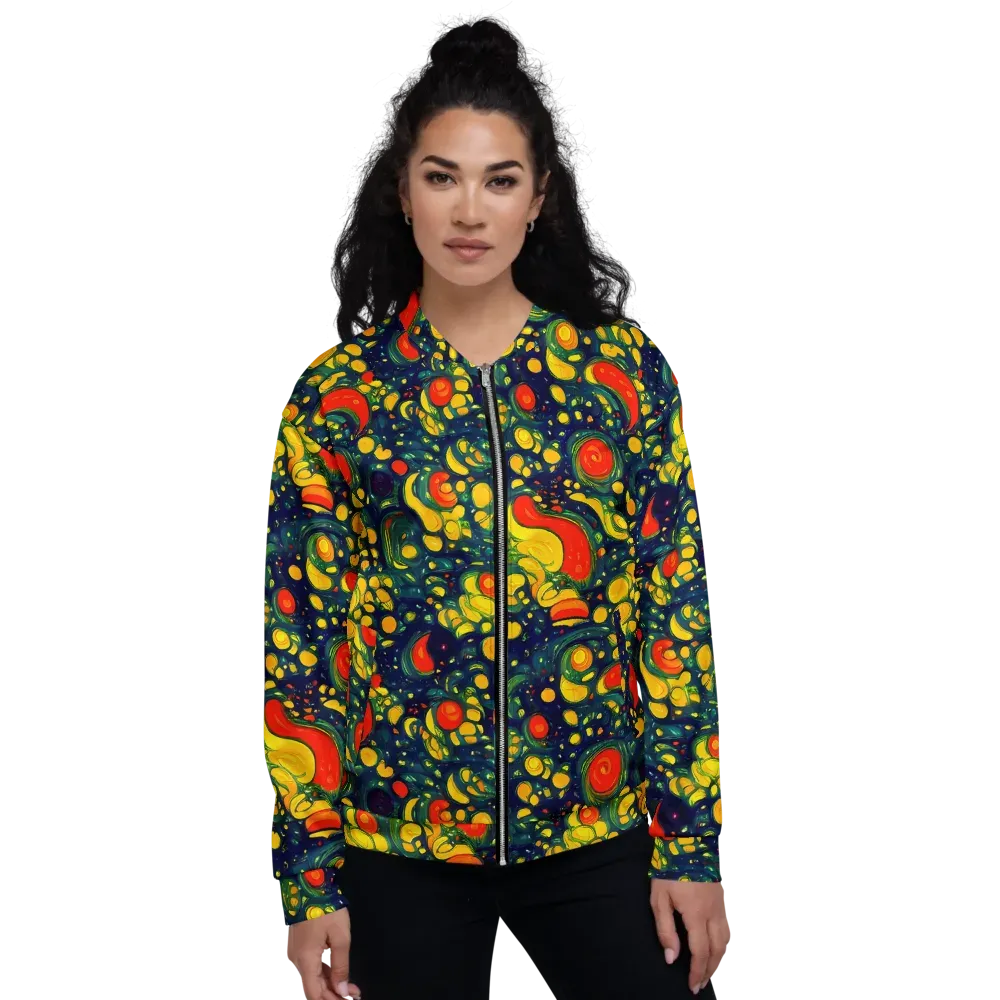 Neon Orchard on Bomber Jacket — Front