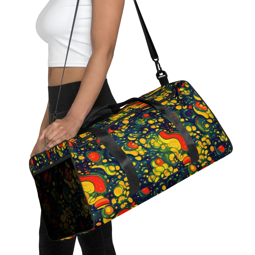 Neon Orchard on Duffle Bag — Front