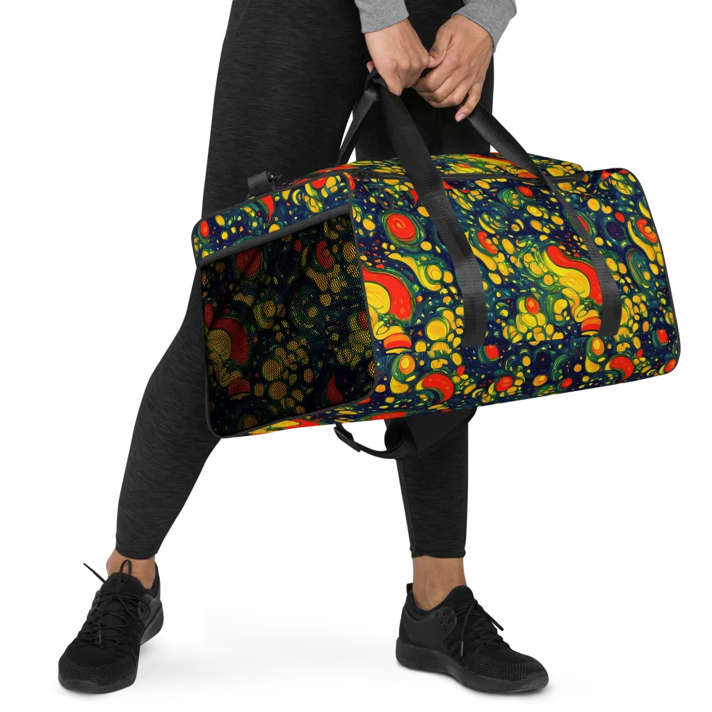 Neon Orchard on Duffle Bag — Right Front