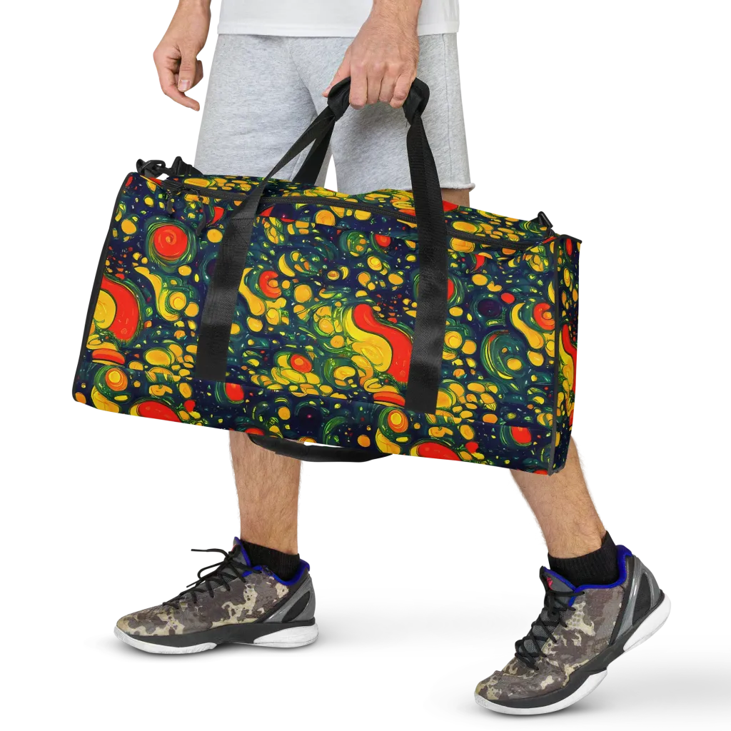 Neon Orchard on Duffle Bag — Front