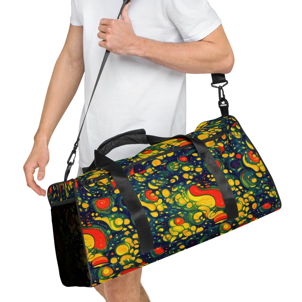 Neon Orchard on Duffle Bag — Right Front