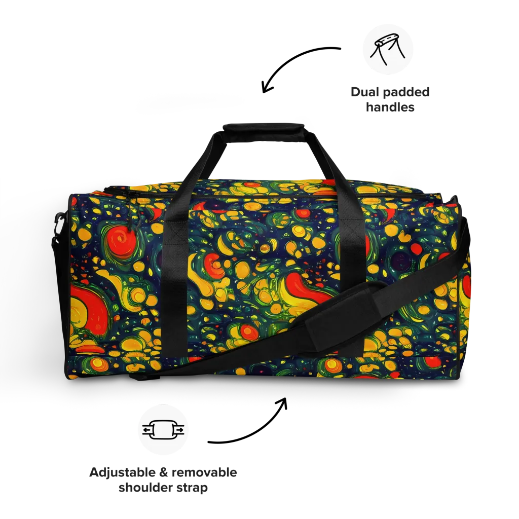 Neon Orchard on Duffle Bag — Front