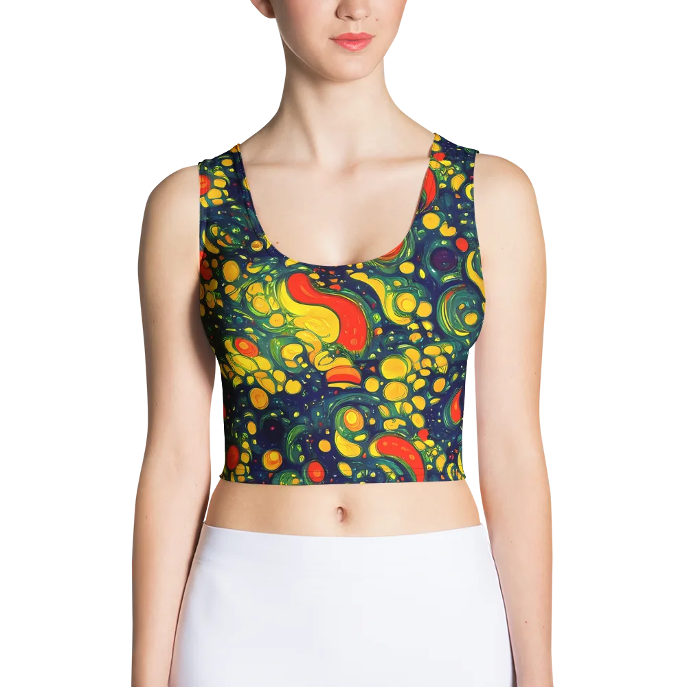 Neon Orchard on Crop Top — Front