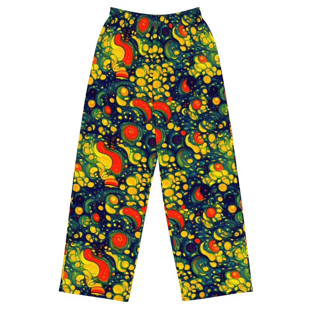 Neon Orchard on Wide-Leg Pants — Front