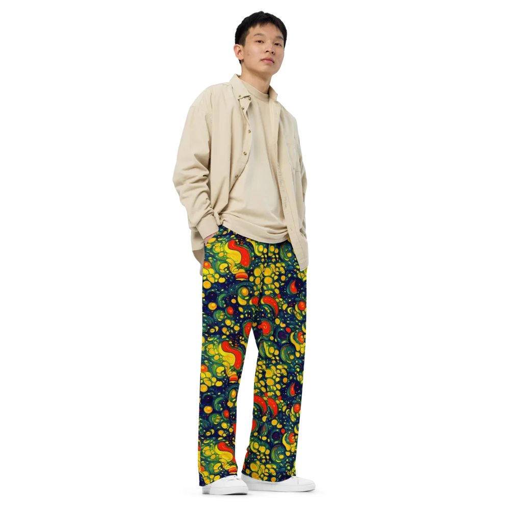 Neon Orchard on Wide-Leg Pants — Right Front