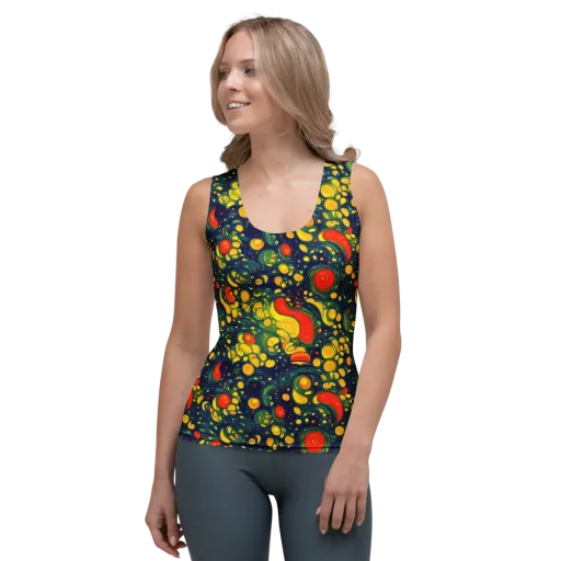 Neon Orchard on a Women's Tank Top
