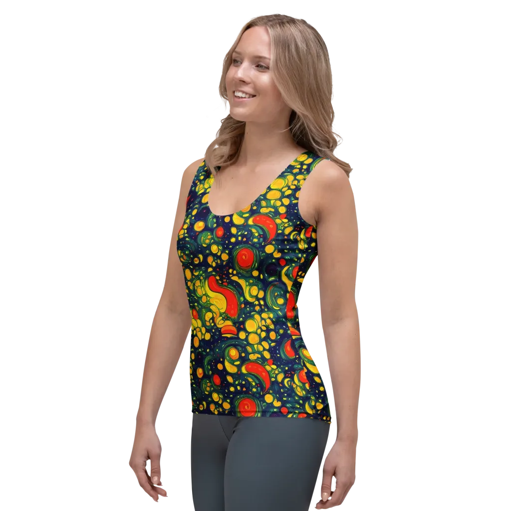 Neon Orchard on Women's Tank Top — Left Front