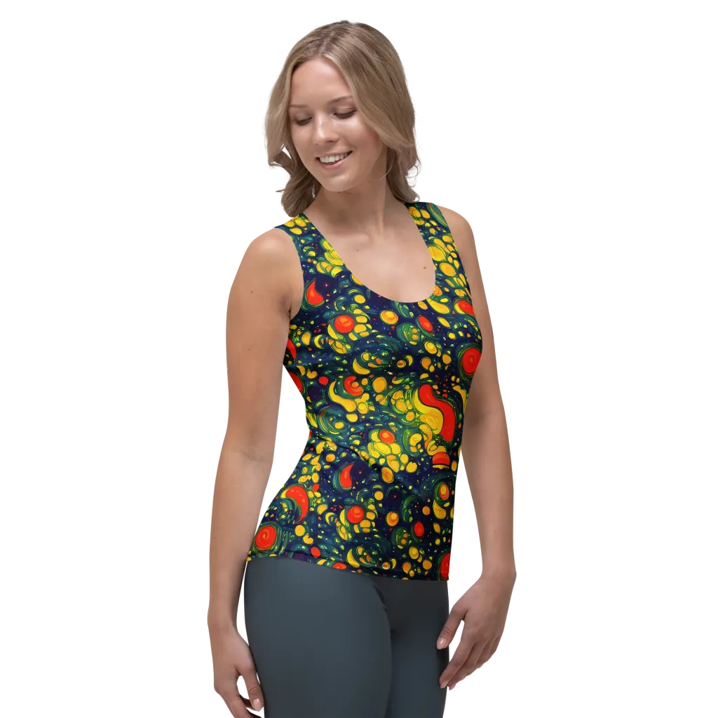 Neon Orchard on Women's Tank Top — Right Front